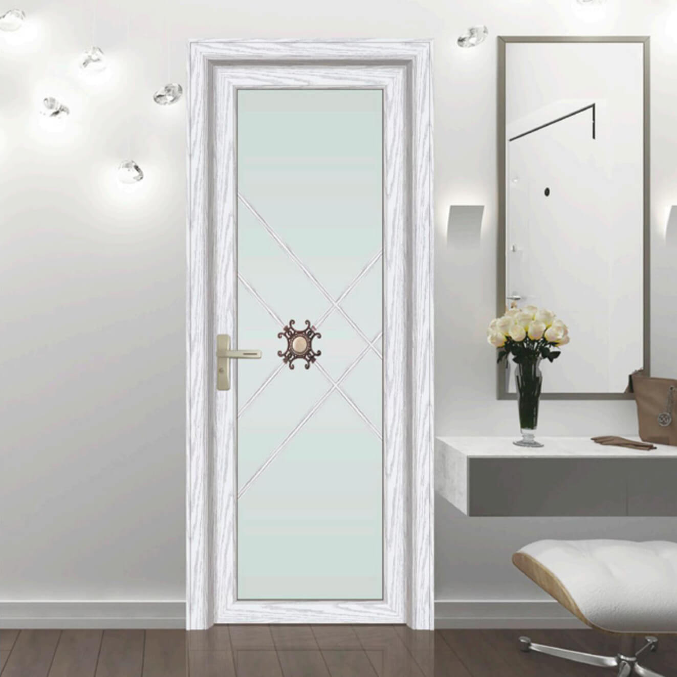 80 Flat Panel - Sliding/Swing Door Series - OS-19087 - Manchurian Ash