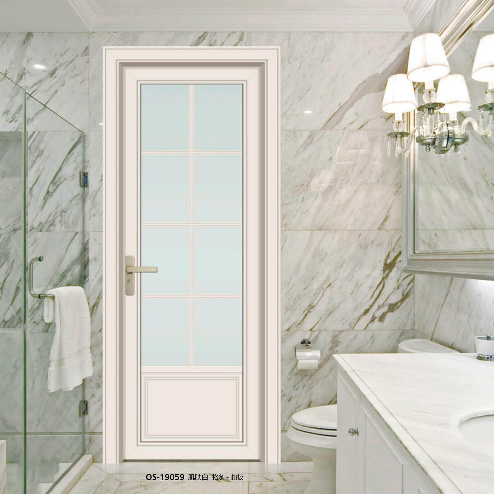 85 Flat Panel - Sliding/Swing Door Series - OS-19059 - Skin White