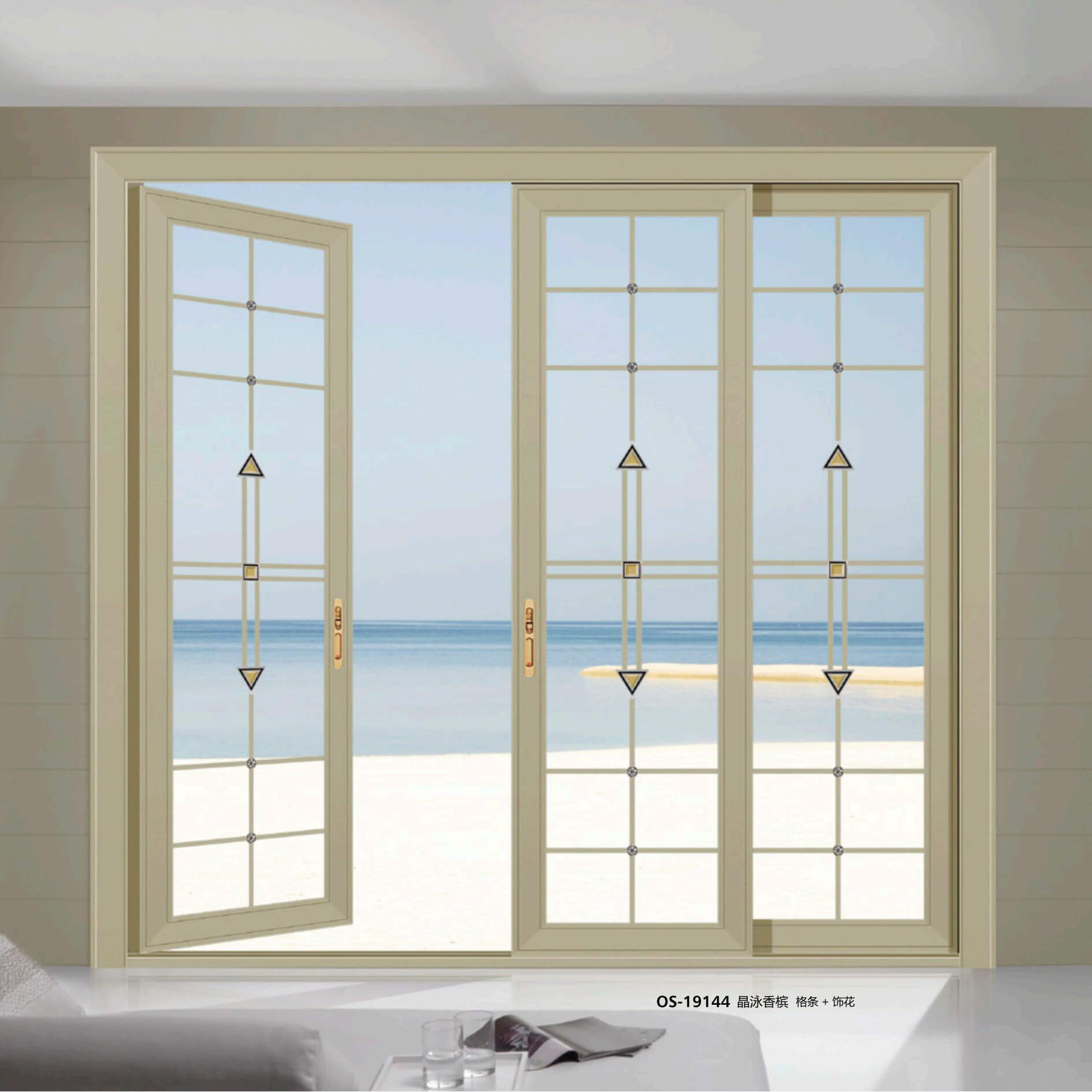 PT Door Series - OS-19144 - Crystal Electrophoresis Champagne