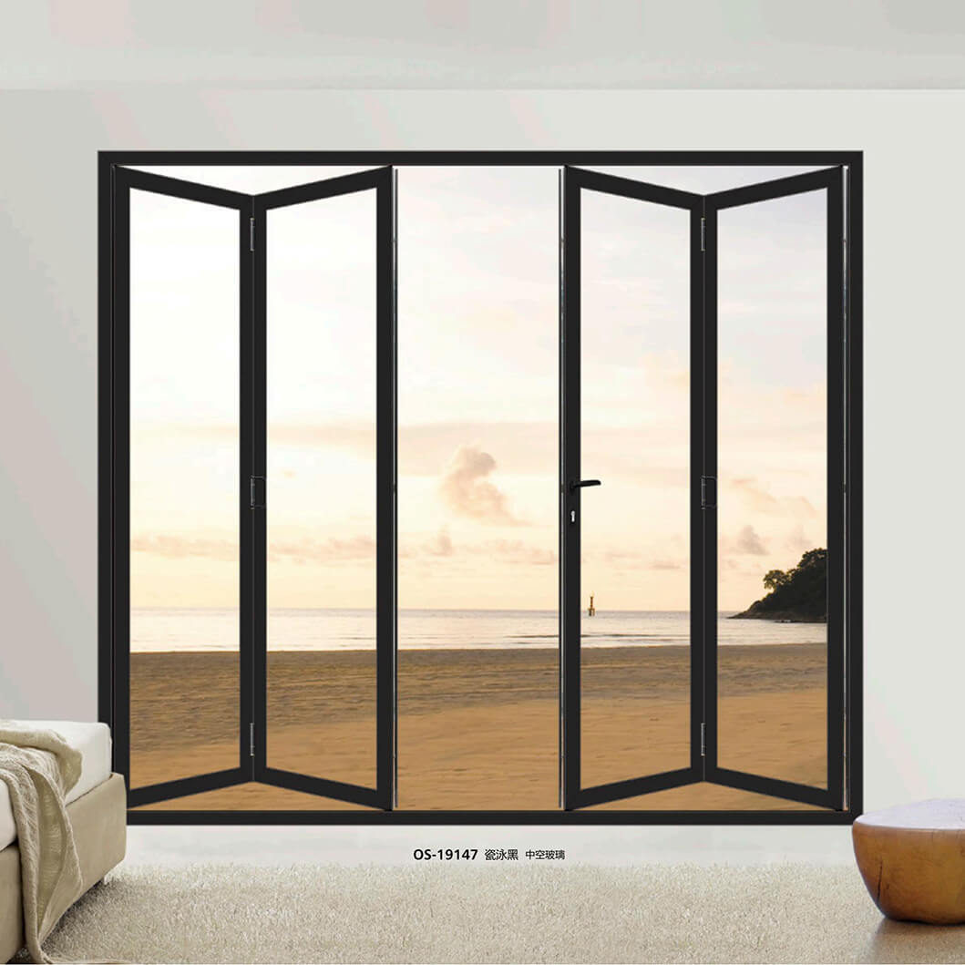 Folding Door Series - OS-19147 - Porcelain Electrophoresis Black