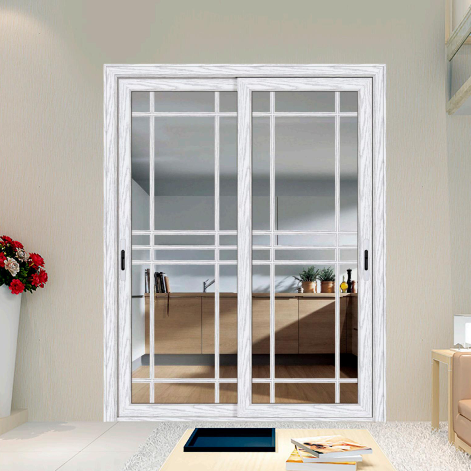 80 Flat Panel - Sliding/Swing Door Series - OS-19102 - Manchurian Ash