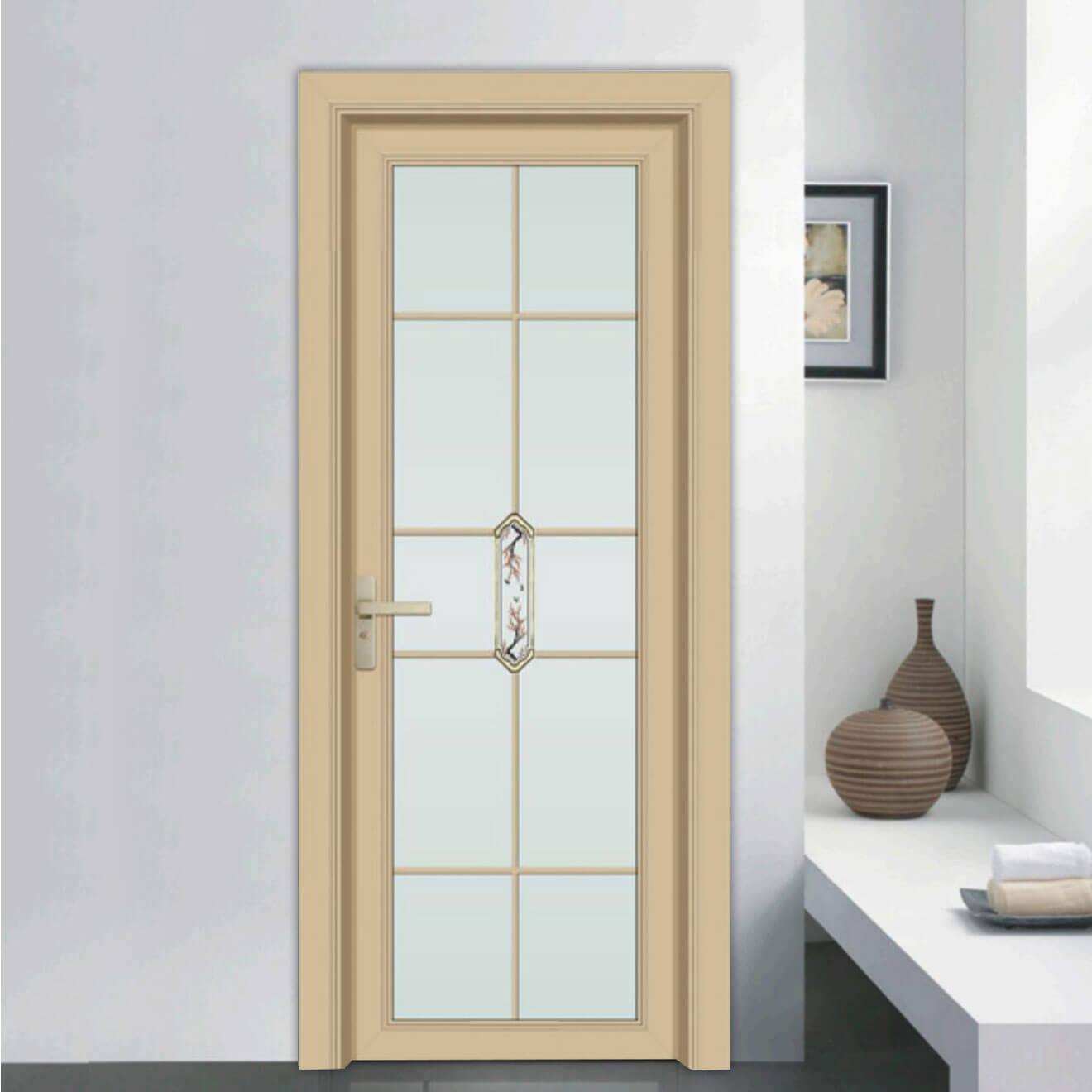 88 Flat Panel - Sliding/Swing Door Series - OS-19017 - Porcelain Electrophoresis Gold